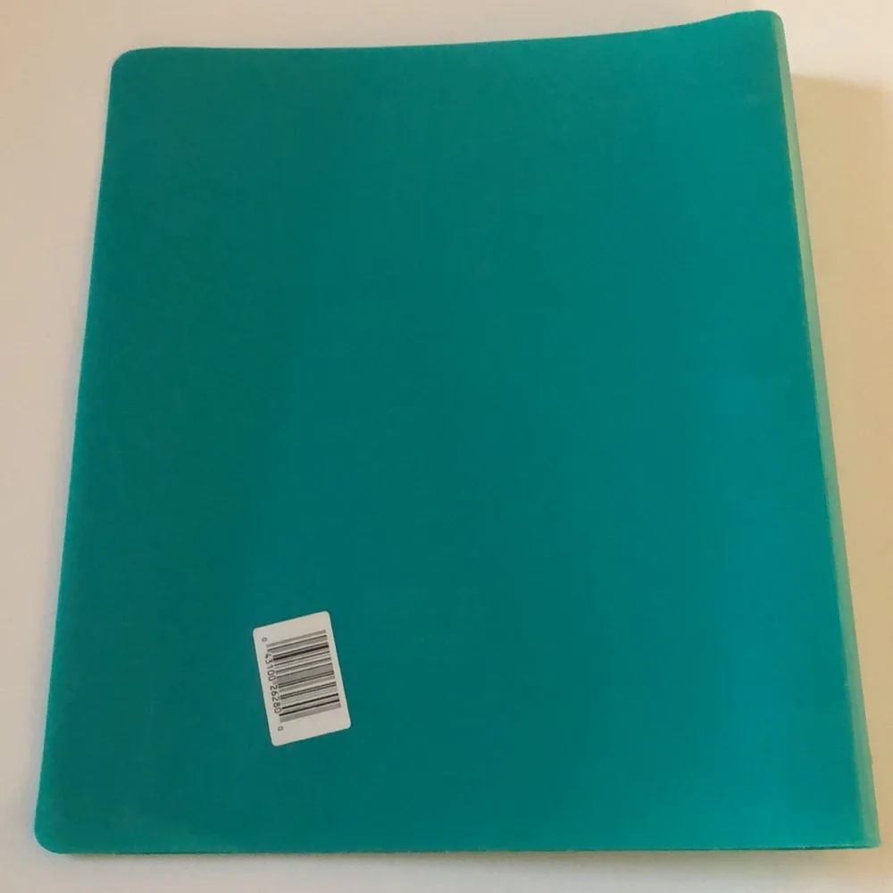 Lot of 2 Mead Slickers 1 inch poly 3 ring binders